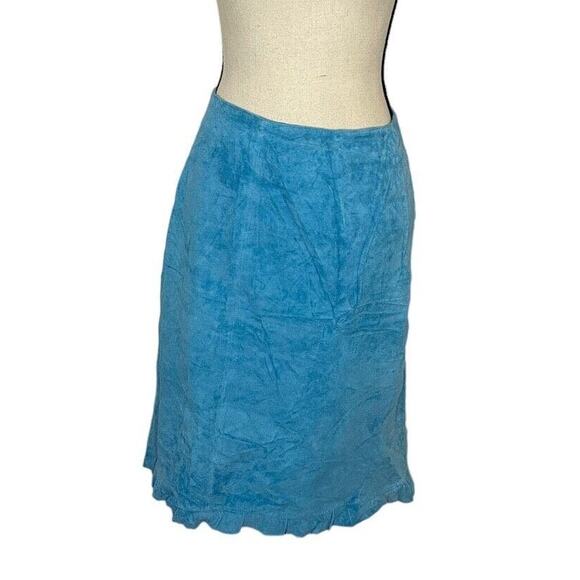 New with Tags Clothes By Revue Blue Leather Top With Matching Skirt Size 12 - Picture 6 of 8